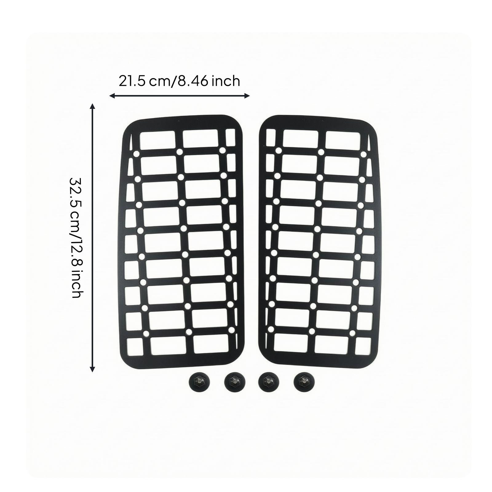 Car Organizer - Aluminum Alloy Car Extension Panel Round