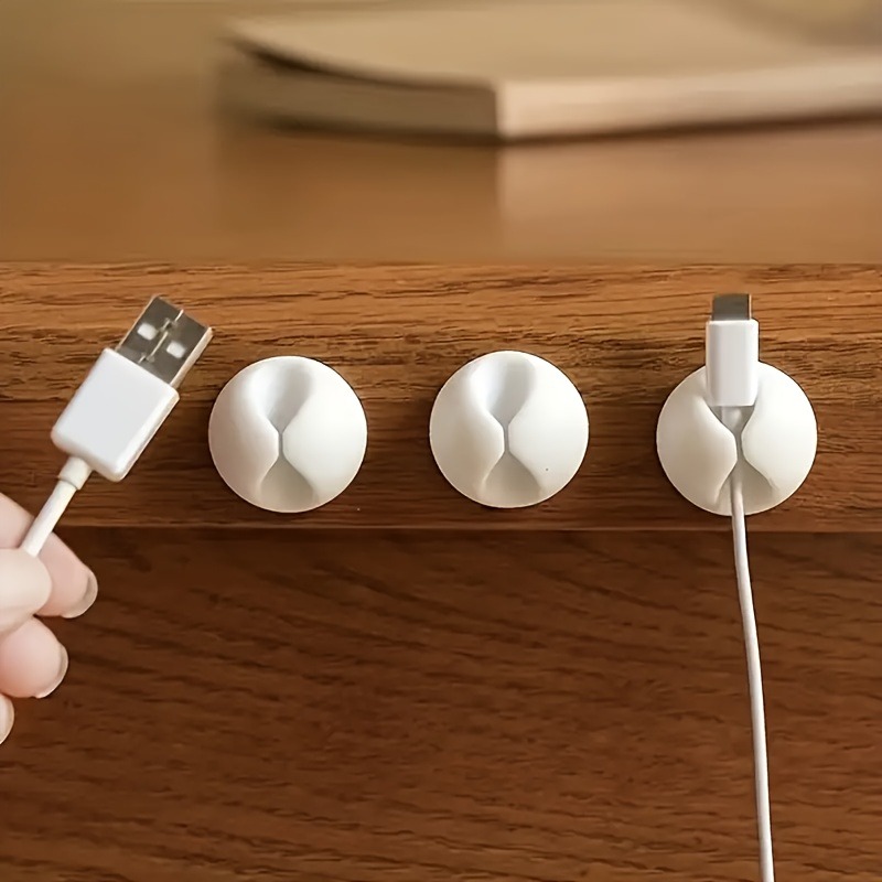 Car Cable Organizer - 4/8pcs Cable Clips Portable Adhesive Cable