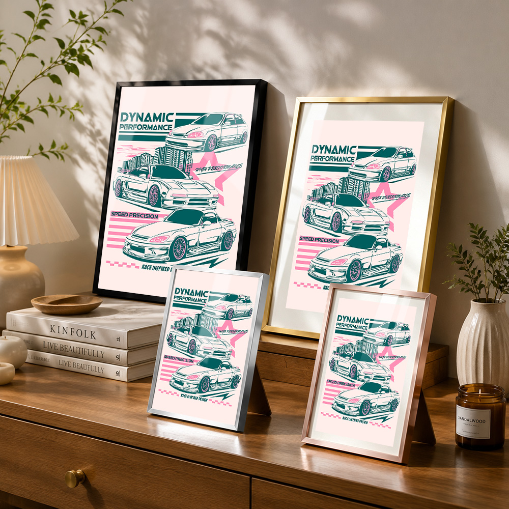 JDM Car Metal Poster With Alum - Car Mirror ulasan dan harga