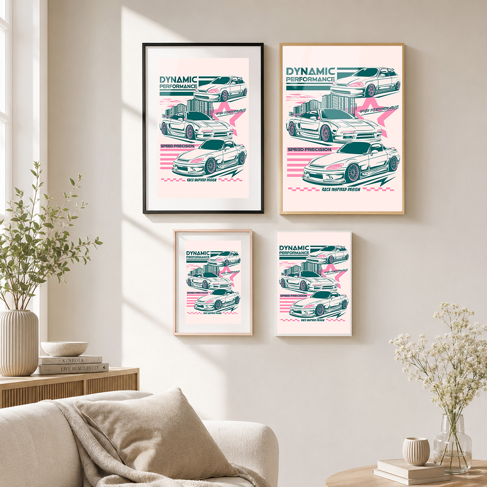 JDM Car Metal Poster With Alum - Car Mirror ulasan dan harga