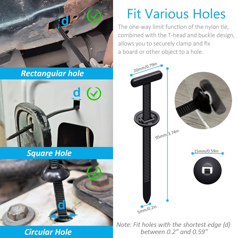 Car Nylon Black Cable Ties Pus - Car Cable Organizer ulasan dan harga